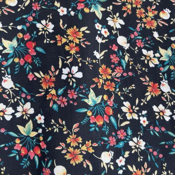 Mercantile J Crew Women 6 Ditsy Floral Blouse Top V Neck Bell Sleeve Peasant - Picture 8 of 13